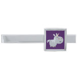 Cute Unscrutable Cartoon Unicorn Tie Bar