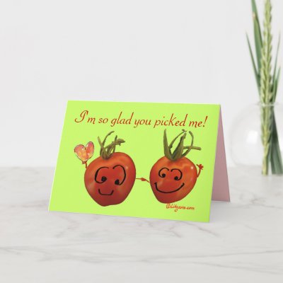Cute Valentine Cards on Cute Valentine Card   Cherry Tomatoes From Zazzle Com