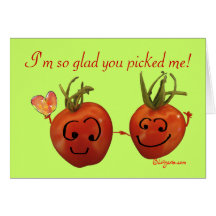 Cute Valentine Card - Cherry Tomatoes