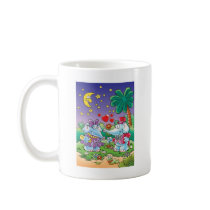 cute valentine elephant couple mugs