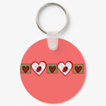 Cute Valentine Ladybugs keychains by BugsbyMaria Cute Valentine Ladybugs keychains