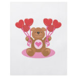 cute valentine teddy bear design flyers