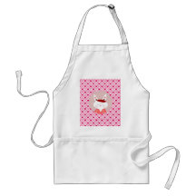 Cute Valentine's Day Bunny Pink Red Hearts Gifts Apron