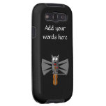 Cute vampire bat playing the violin galaxy SIII cases