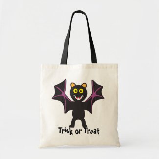 Cute Vampire Bat Trick or Treat bag