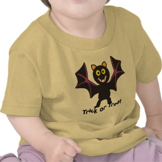Cute Vampire Bat Trick or Treat shirt