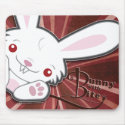 Cute Vampire Bunny Rabbit (White) - Kawaii mousepad