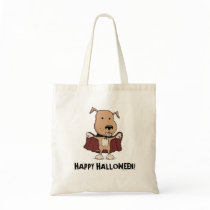 Cute vampire dog Halloween bag by chuckink Cute vampire dog Halloween bag