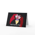 Cute Vampire Greeting Card card