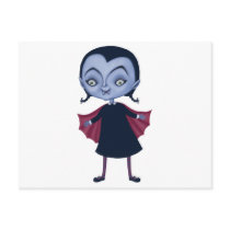 cute vampire school girl postcards