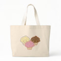 cute vanilla strawberry chocolate cupcakes bags