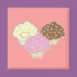 cute vanilla strawberry chocolate cupcakes