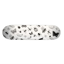 Cute Vector Bugs & Butterflies Skate Boards