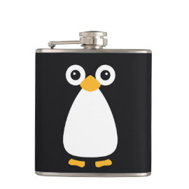 Cute Vector Penguin Flask