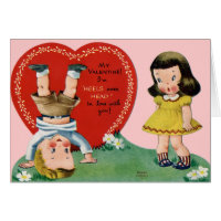 Cute Victorian Valentine Card