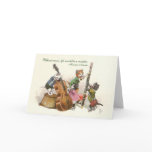 cute vintage cat card, cute vintage card, cats,