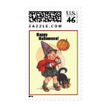 Cute Vintage Happy Halloween Stamps