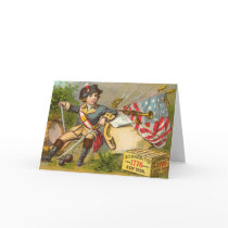 Cute Vintage Independence Day Cards by CustomizeACard Cute Vintage Independence Day Cards
