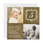 Cute Vintage Little Girls Birthday Invitation