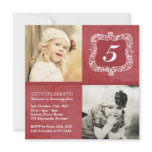 Cute Vintage Little Girls Birthday Invitation