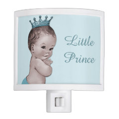 Cute Vintage Little Prince Baby Blue Nite Lites