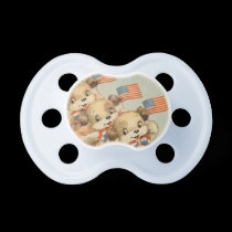 cute vintage puppy pacifier pacifiers