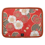 Cute Vintage Retro Floral Red White Vector Planner