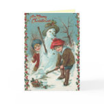 Cute Vintage Santa Christmas Card
