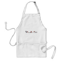 Cute Vintage Squirrels Reading Books Apron