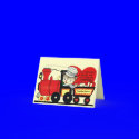 Cute Vintage Train Valentine's Day Card Cards Cat