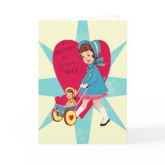 Cute Vintage Valentines Day card card