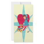 Cute Vintage Valentines Day card Personalized Photo Card