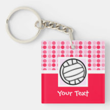 Cute Volleyball Acrylic Keychain