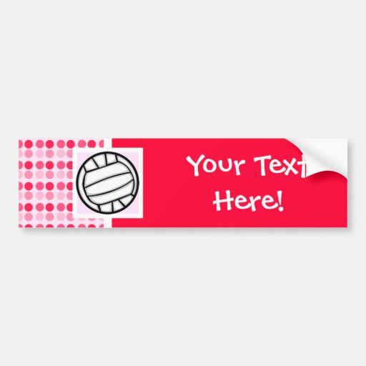 Cute Volleyball Bumper Sticker Zazzle