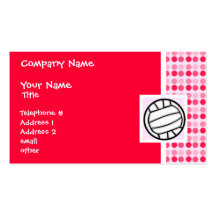Cute Volleyball Business Cards