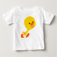 Cute Walking Cartoon Duckling Baby T-Shirt