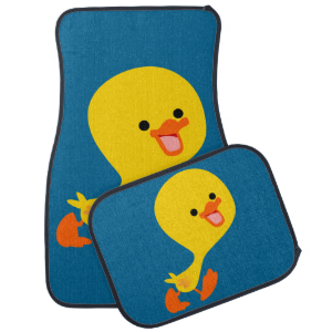 Cute Walking Cartoon Duckling Car Mats Floor Mat Cute Walking Cartoon Duckling Car Mats Floor Mat