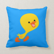 Cute Walking Cartoon Duckling Pillow