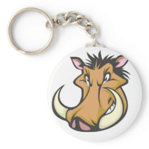 Cute Warthog Cartoon Shirt Key Chains