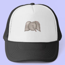 Cute Watercolor Cartoon Elephant Hat