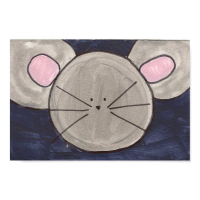 Cute Watercolor Mouse Poster by sarahwolf2