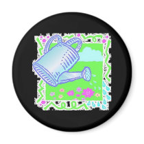 Cute Watering Can Design magnets