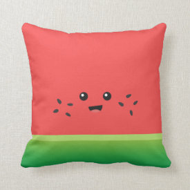 Cute Watermelon, Happy and Cheerful Pillow