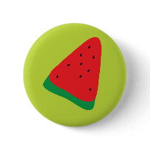 cute watermelon pattern pinback button