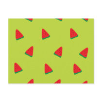 cute watermelon pattern post card
