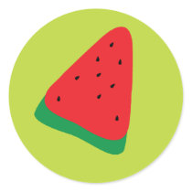 cute watermelon round sticker
