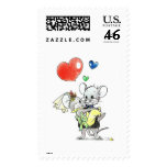 Cute wedding postage