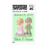Cute Wedding Postage Template