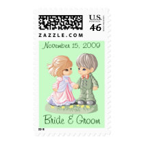 Cute Wedding Postage Template postage