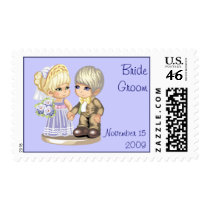 Cute Wedding Postage Template postage